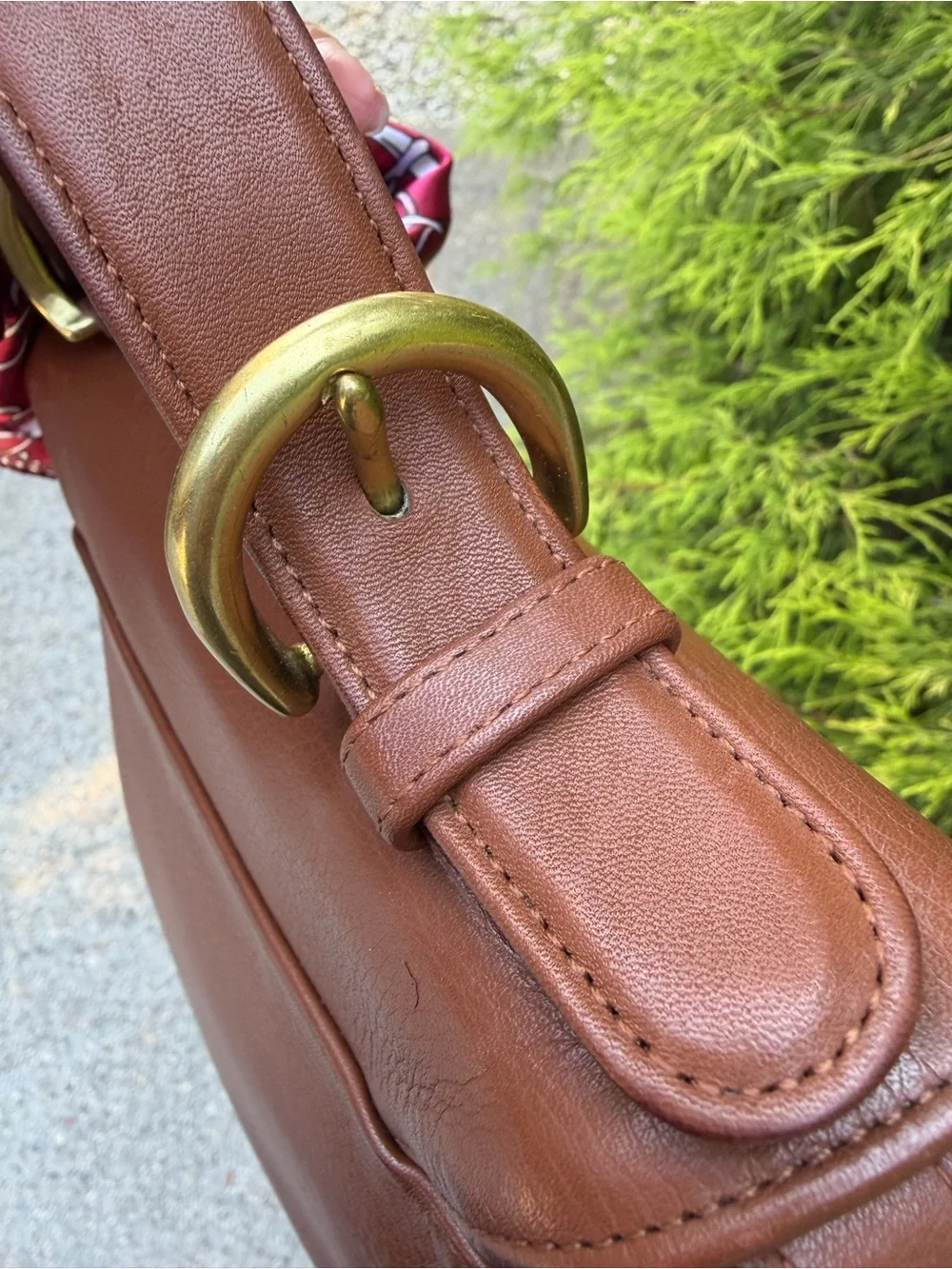 Vintage Coach SoHo Handle Bag 9951 British Tan with Scarf